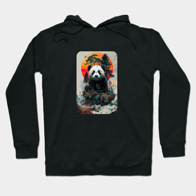 Panda Island Hoodie by DavidLoblaw